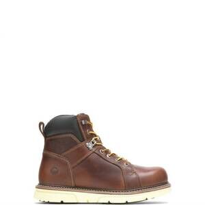 NEW WOLVERINE men's i-90 durashocks wedge boots in brown